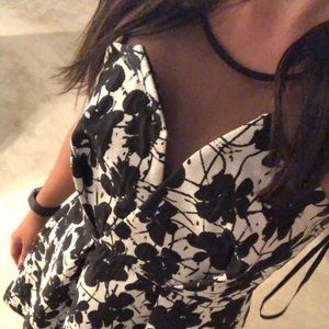 Black and white dress